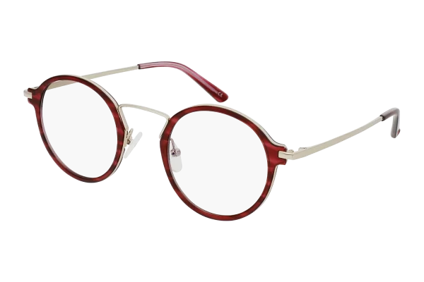 Ari Dark Red eyeglasses side view