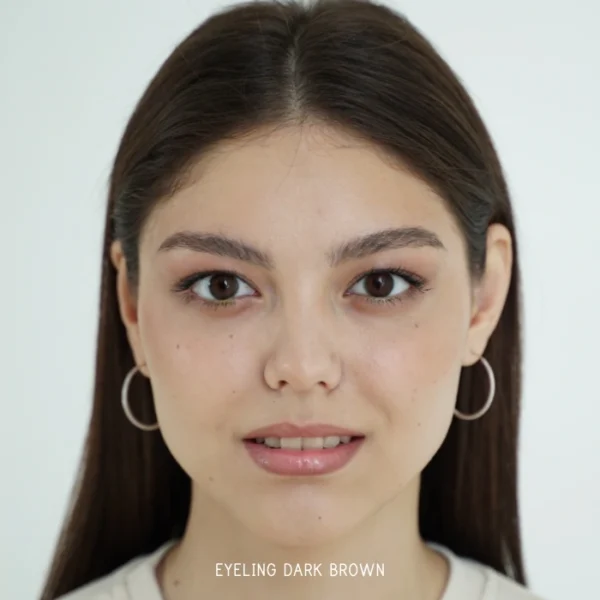 Eyeling Dark Brown brunette model